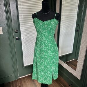 Green Floral Dress